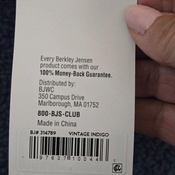 Berkley Jensen NWT Blue Boucle 1/4 Zip Size XL - Picture 5 of 7